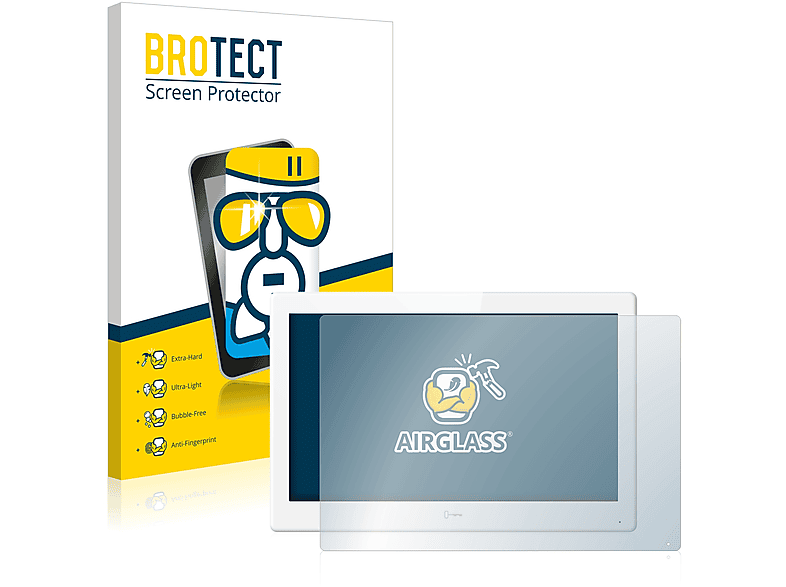 BROTECT Airglass klare Schutzfolie(für Hikvision DS-KH9510-WTE1 (Innenstation))