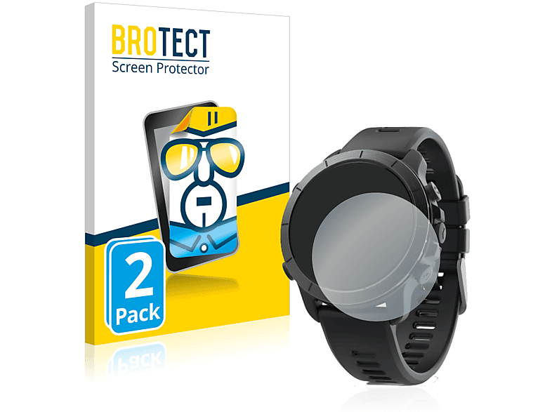 BROTECT 2x klare Schutzfolie(für Wahoo Elemnt Rival) | Smartwatch Schutzfolien & Gläser
