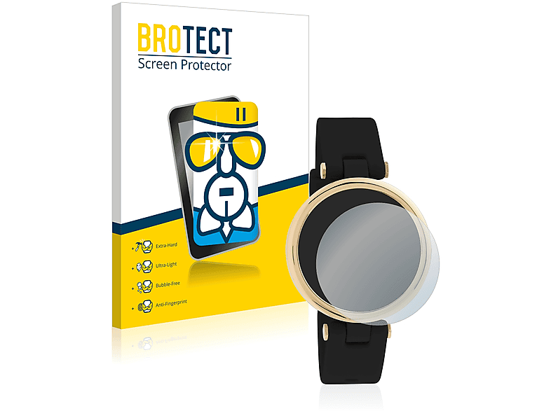BROTECT Airglass klare Schutzfolie(für Oozoo Smartwatches Q0040 2/3/4/5/6/7/8/10/11)