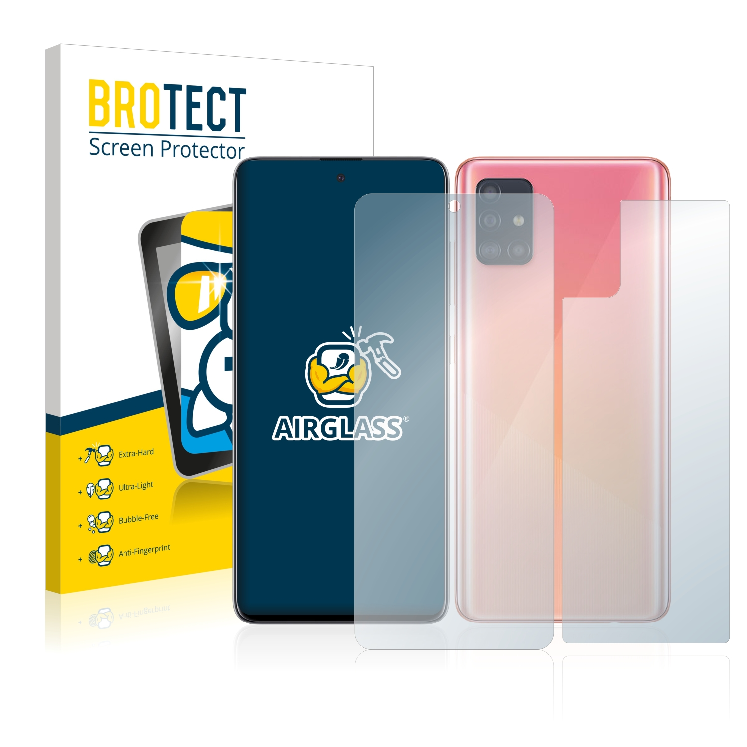 BROTECT Airglass Galaxy Samsung klare A51 Schutzfolie(für 5G)