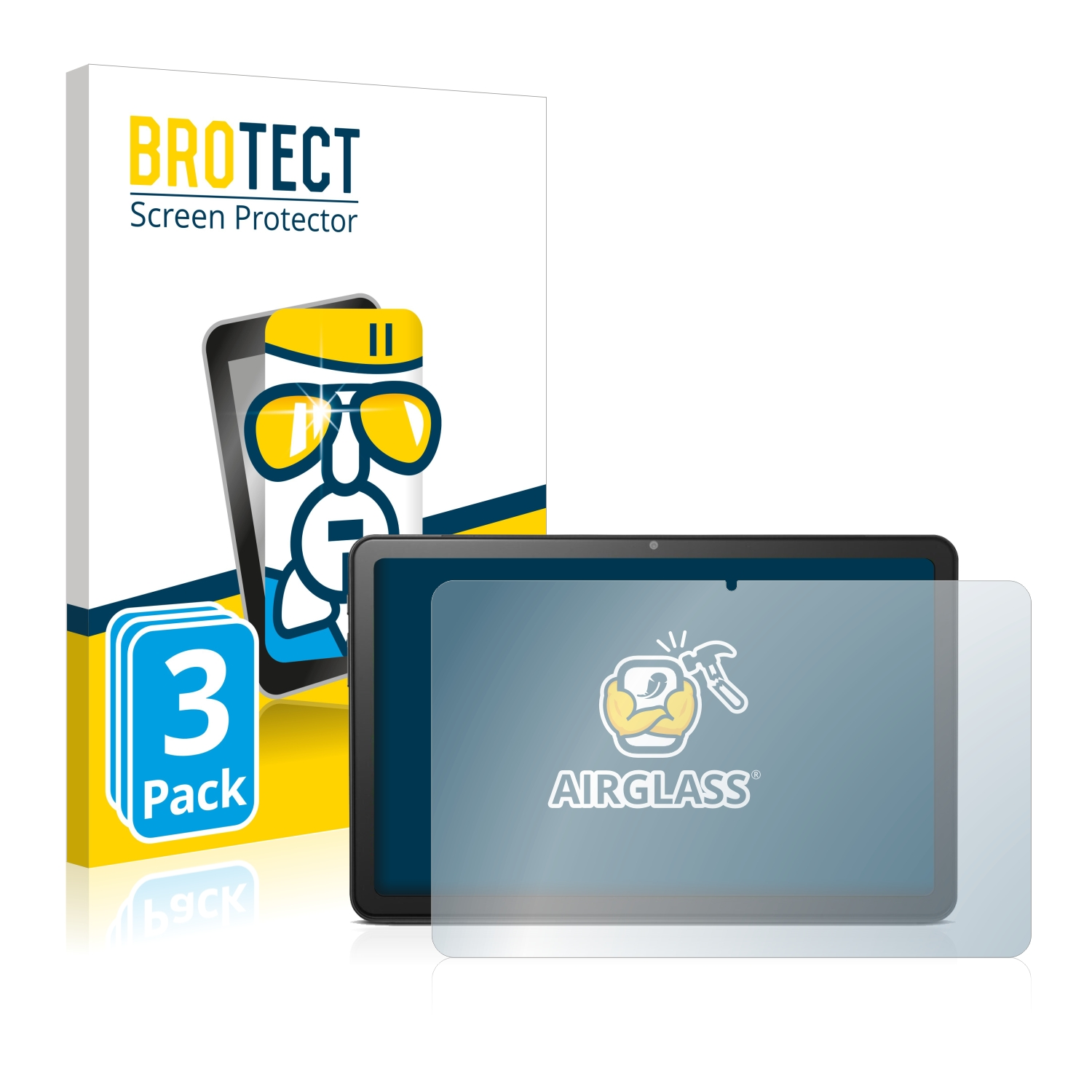Airglass Schutzfolie(für 3x klare Tablet BROTECT 10.4\