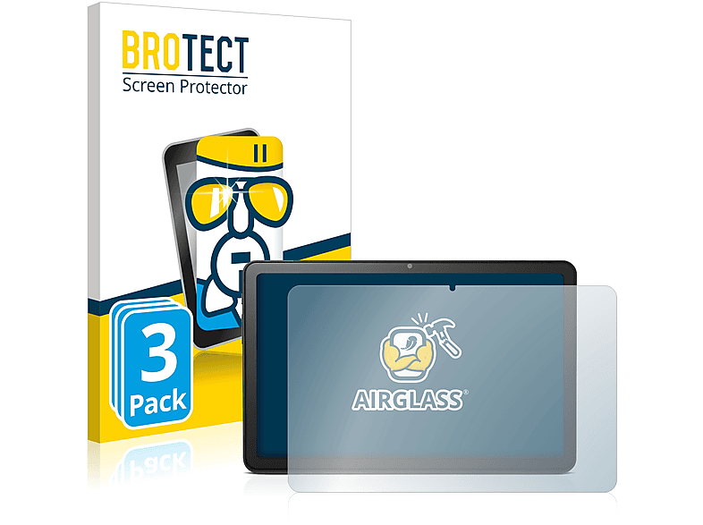 BROTECT 3x Airglass klare Schutzfolie(für Doro Tablet 10.4\