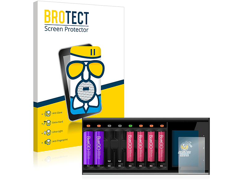 BROTECT Smart matte Airglass N8) Schutzfolie(für Charger ISDT