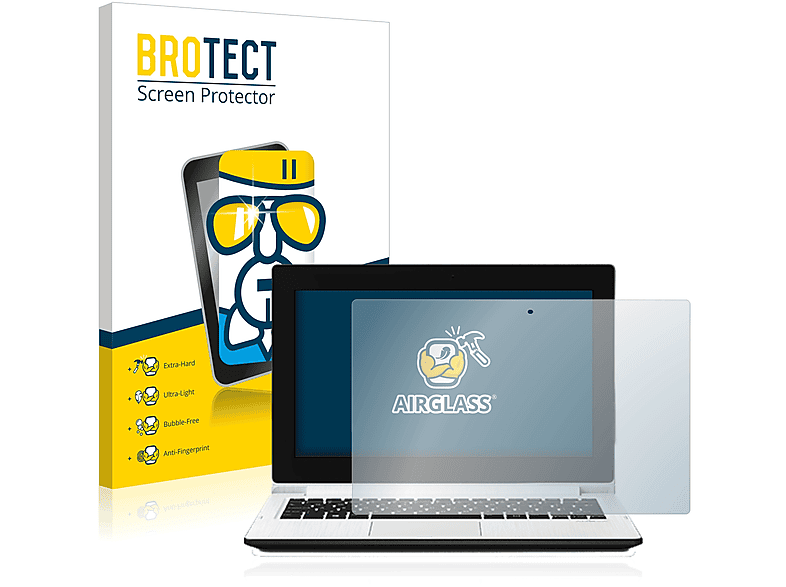 BROTECT Airglass Schutzfolie(für Akoya E2211T MEDION klare (MD60076))