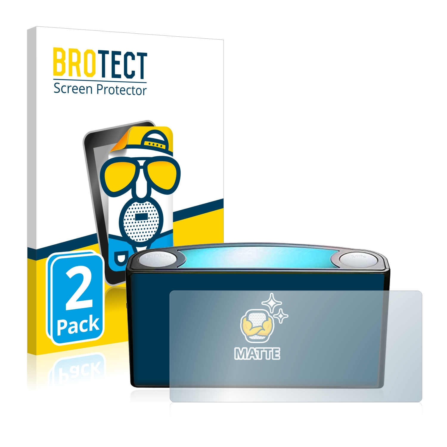 BROTECT 2x Mesqool Alarm CR1008) Digital Schutzfolie(für matte Clock