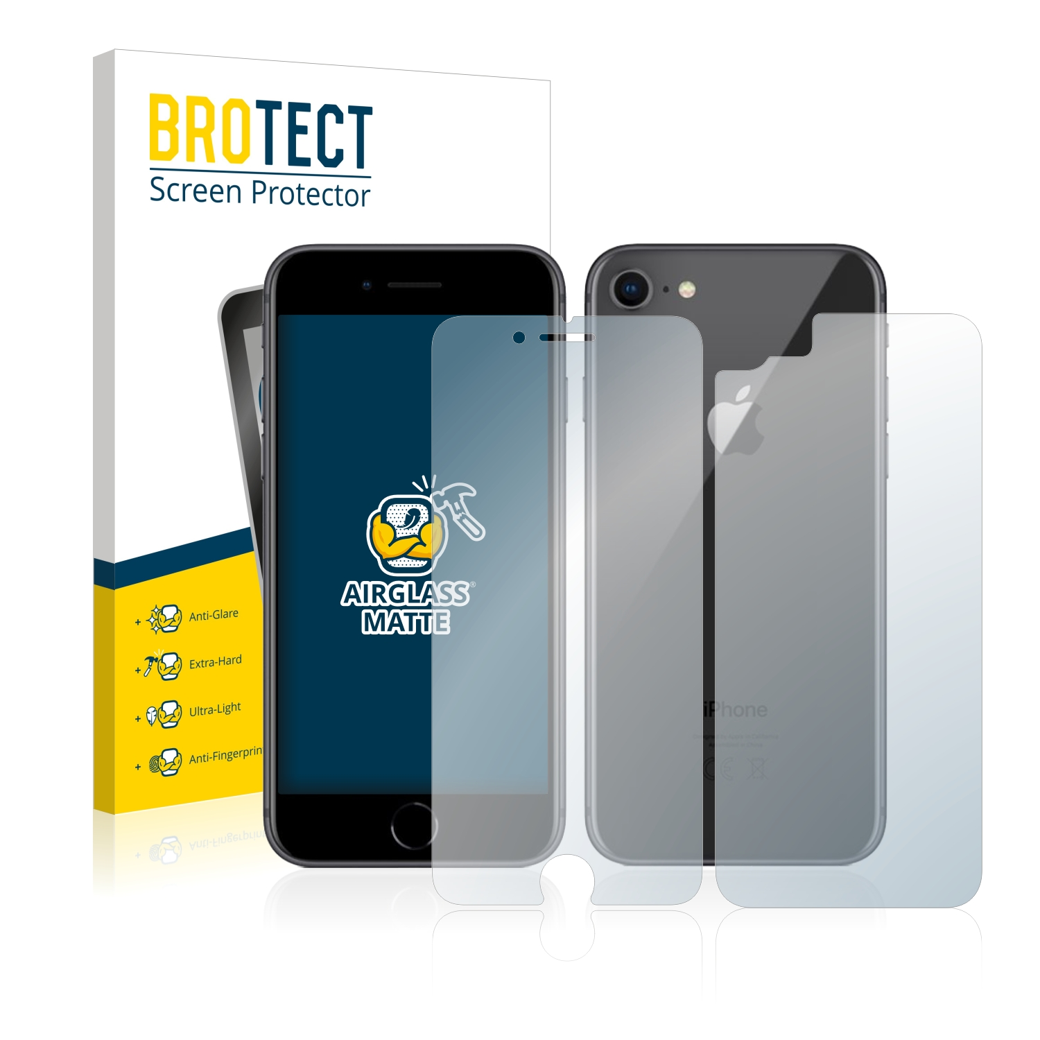 matte 8) Airglass Apple Schutzfolie(für iPhone BROTECT
