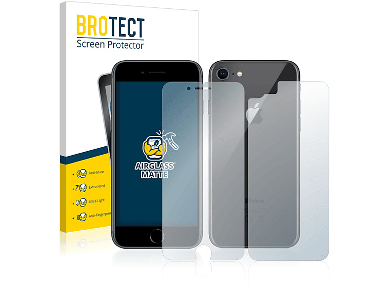 BROTECT Airglass matte Schutzfolie(für Apple iPhone 8)