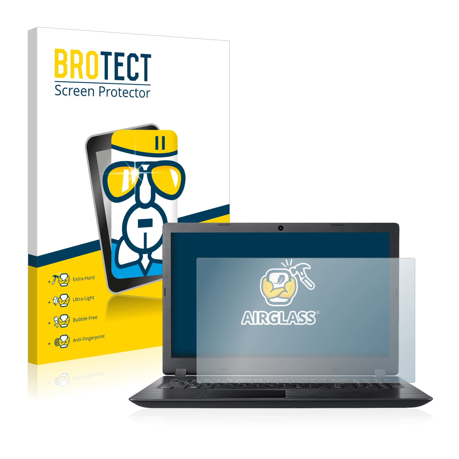 3 BROTECT Acer klare Aspire A315-51) Schutzfolie(für Airglass