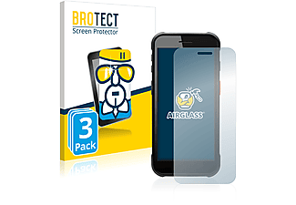 BROTECT 3x Airglass klare Schutzfolie(für Point Mobile PM75)