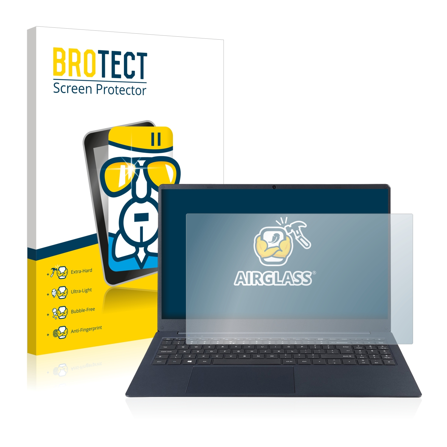 BROTECT Airglass klare Schutzfolie(für Dynabook Satellite Pro C50)