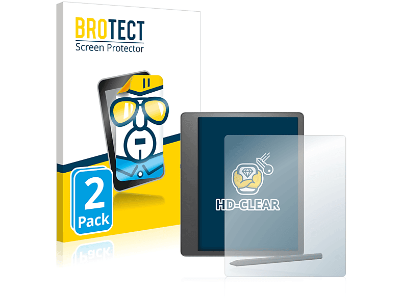 BROTECT 2x klare Schutzfolie(für Amazon Kindle Scribe)