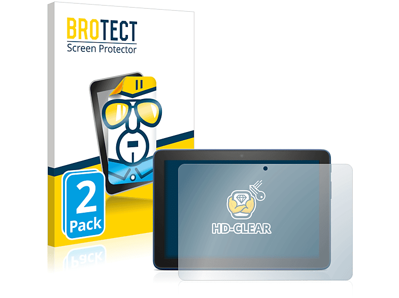 BROTECT 2x klare Schutzfolie(für Amazon Fire HD 8 Plus 2022)