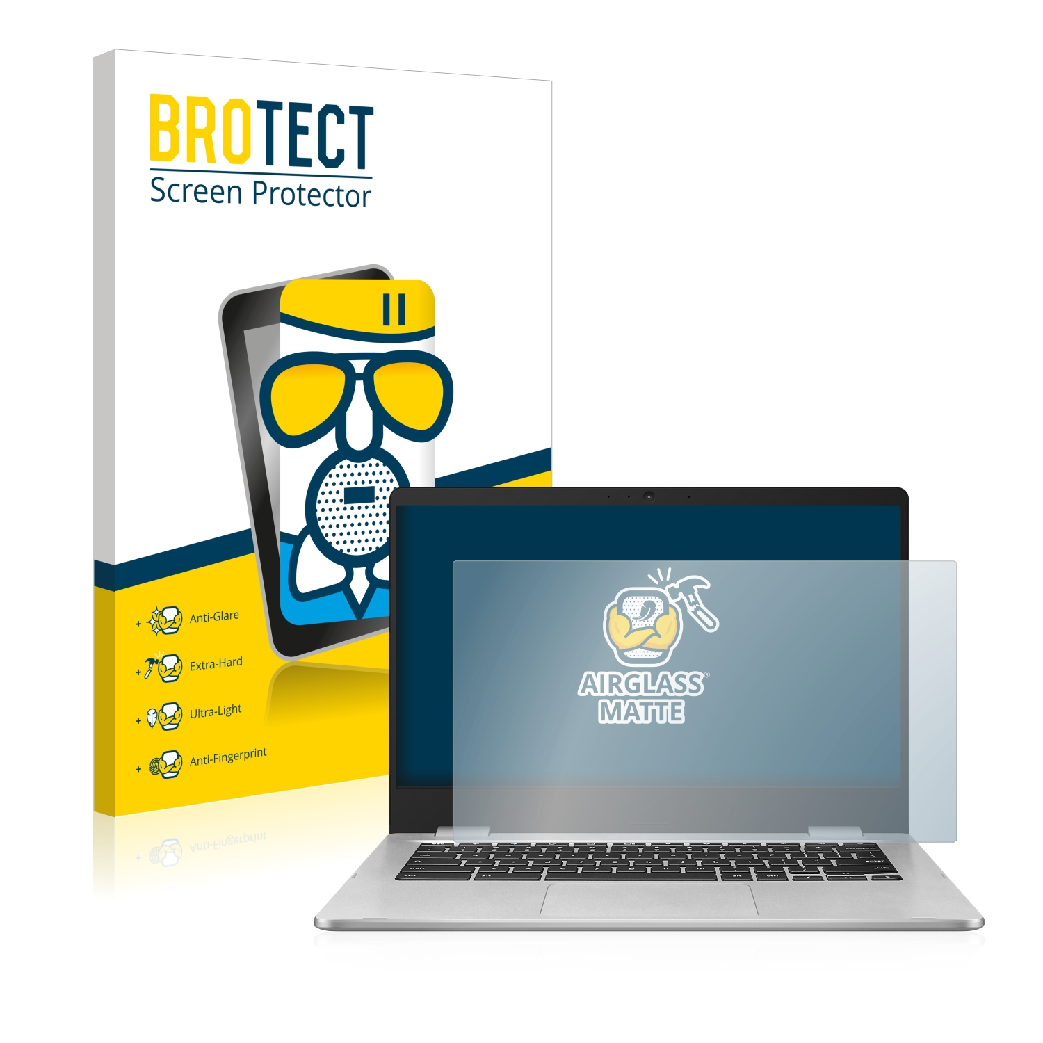 C424) matte Chromebook Airglass ASUS BROTECT Schutzfolie(für