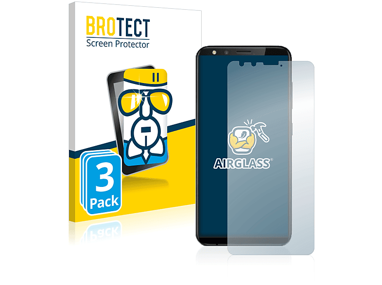 BROTECT 3x Airglass klare Schutzfolie(für TP-Link Neffos C7 Lite)