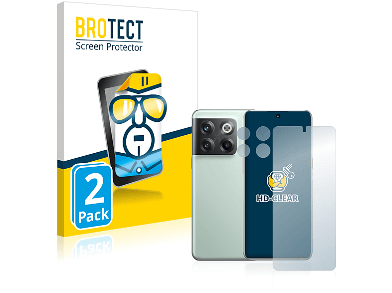 BROTECT 2x klare Schutzfolie(für OnePlus 10T 5G)