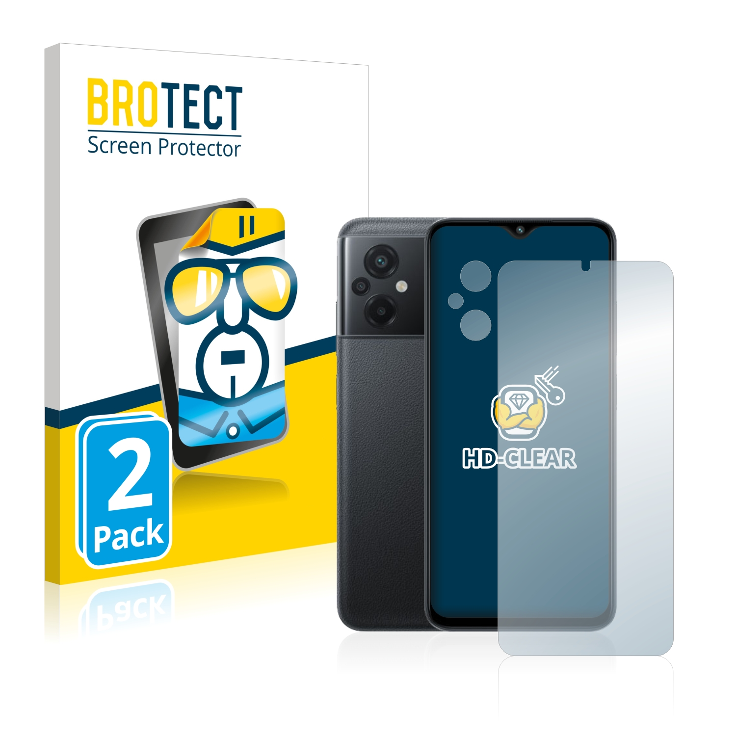 BROTECT 2x klare Schutzfolie(für Poco M5) Xiaomi