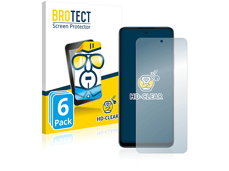 BROTECT 6x klare Schutzfolie(für Xiaomi Redmi Note 12)
