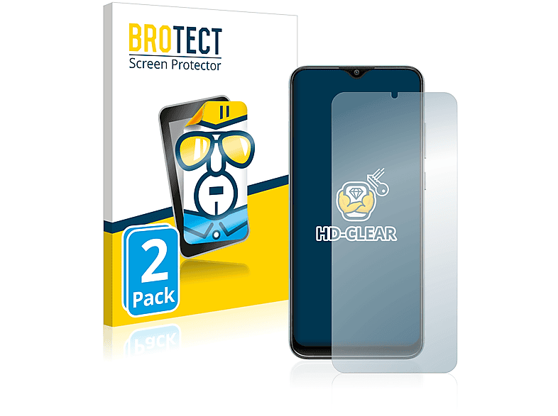 BROTECT Samsung Schutzfolie(für 2x klare Galaxy F04)