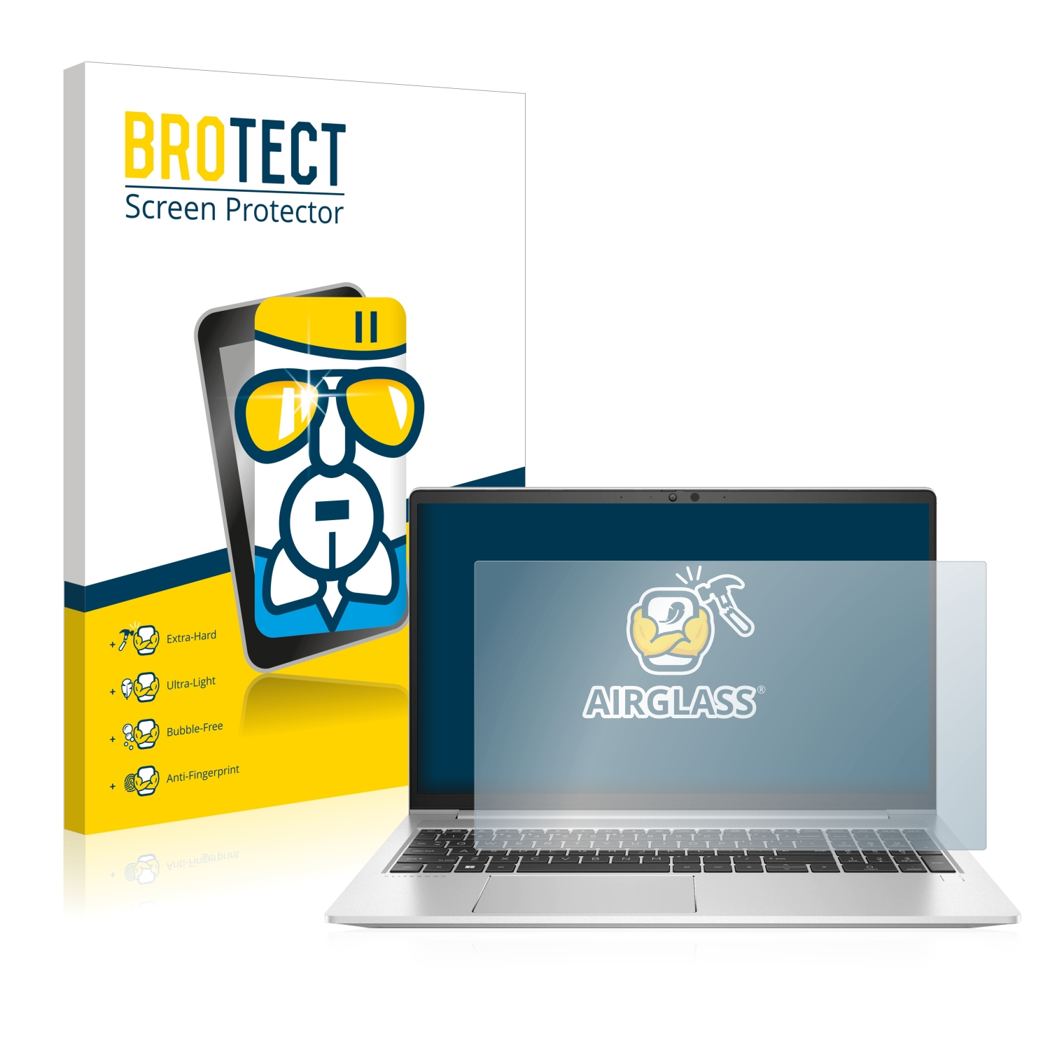 BROTECT Airglass EliteBook HP Schutzfolie(für 650 G9) klare