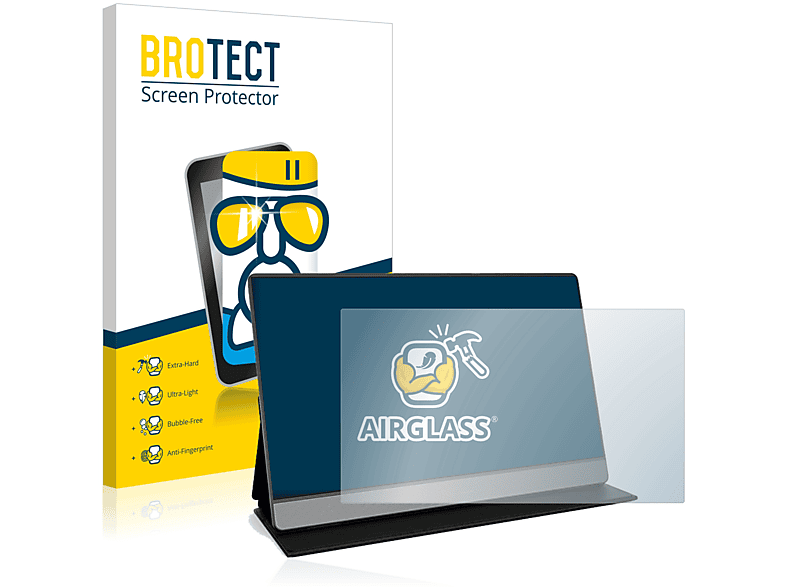 BROTECT Airglass klare Monitor Tragbarer 15.6\