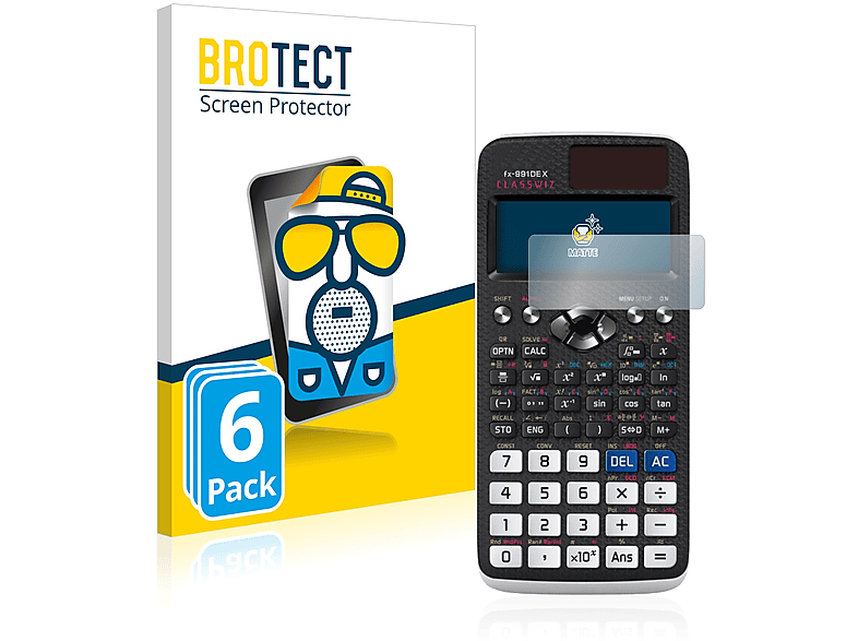 BROTECT 6x matte 991DE X) FX Schutzfolie(für Casio