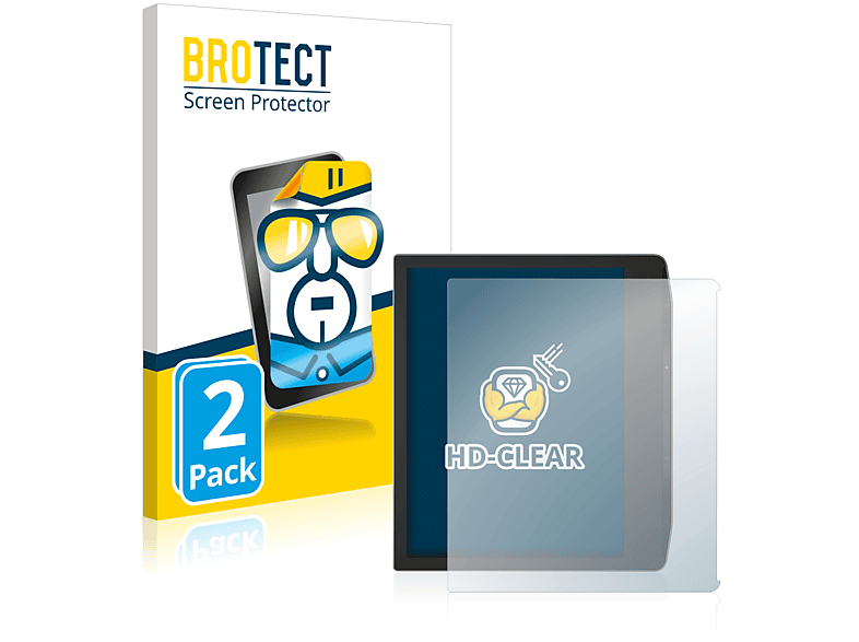 klare PocketBook 2x Viva) Schutzfolie(für BROTECT