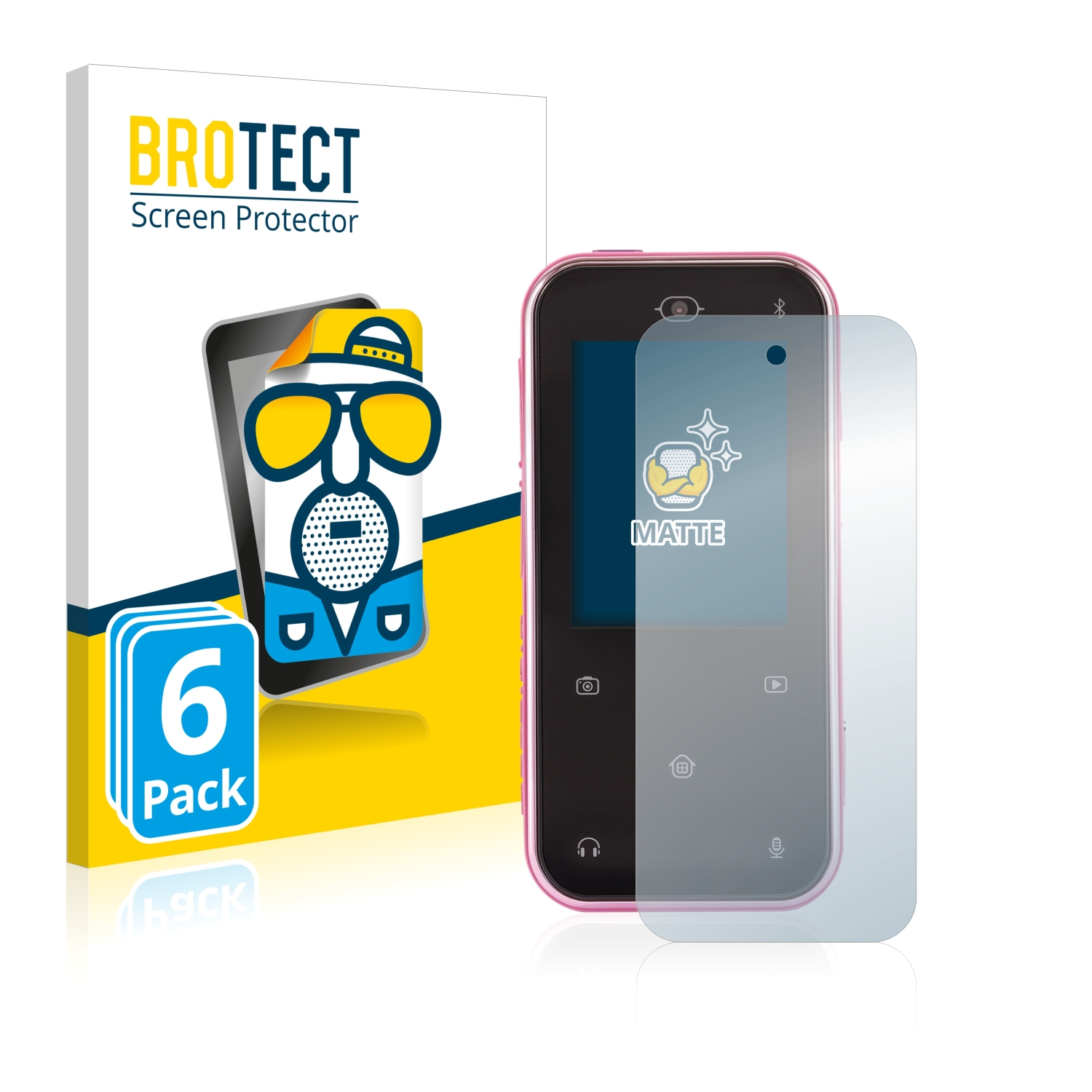 BROTECT 6x matte Schutzfolie(für Kidizoom Touch) Snap Vtech