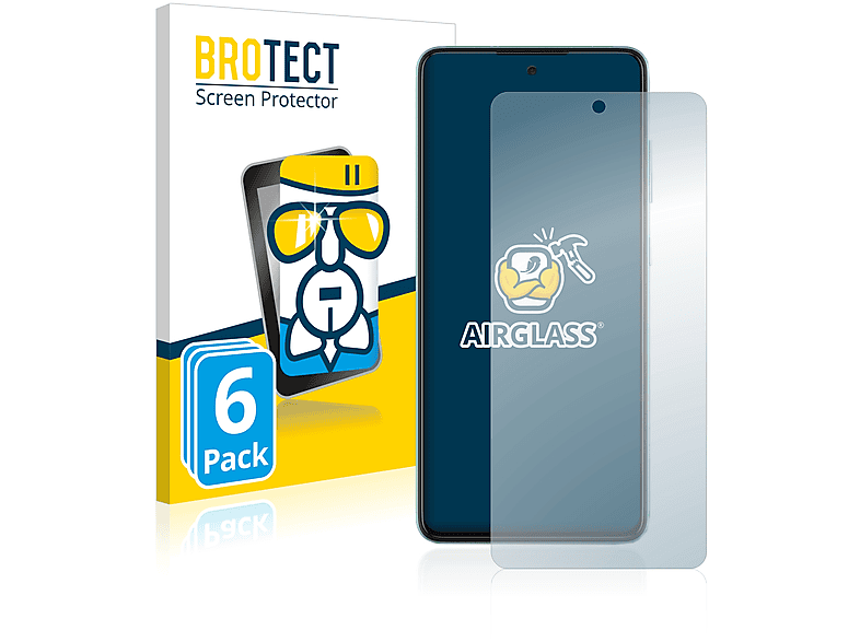 BROTECT 6x Airglass klare Schutzfolie(für Galaxy A52) Samsung