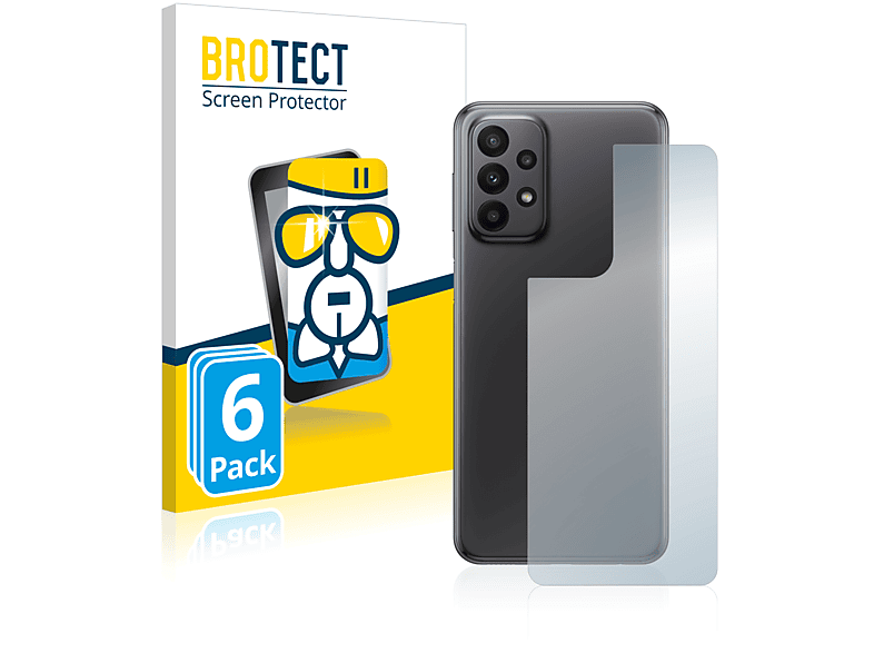 BROTECT 6x Airglass klare Schutzfolie(für Samsung Galaxy A23 5G)