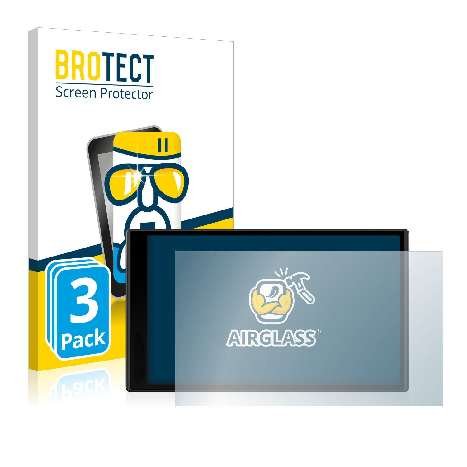 Airglass Garmin DriveSmart 61 klare BROTECT Schutzfolie(für LMT-D) 3x