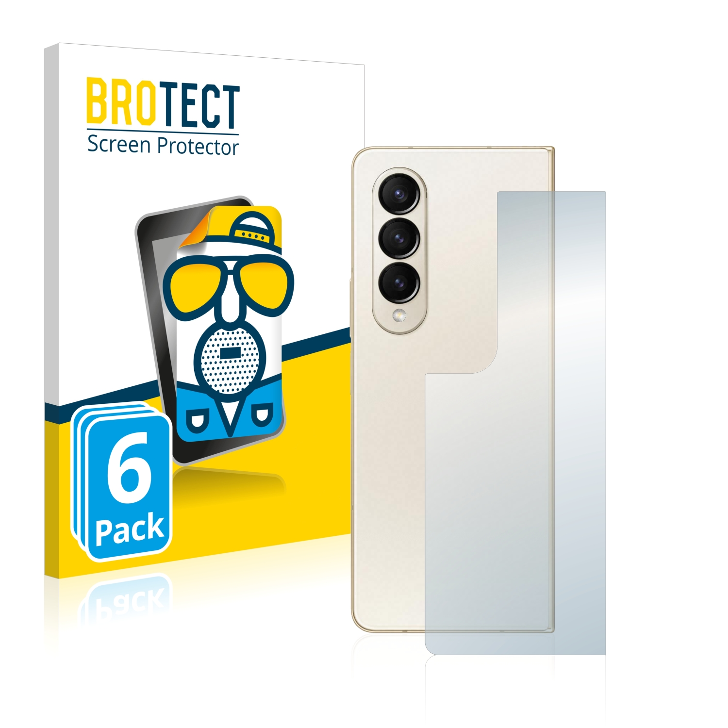 6x Schutzfolie(für Samsung matte BROTECT 4) Galaxy Z Fold