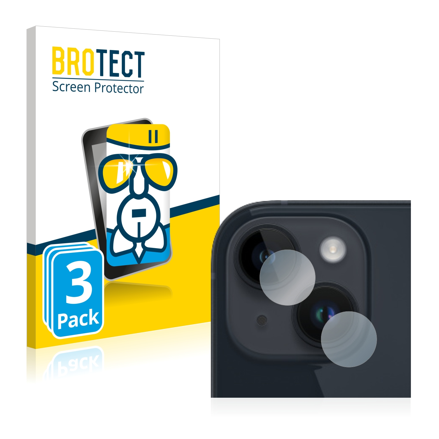 BROTECT 3x Airglass klare Apple iPhone Plus) 14 Schutzfolie(für