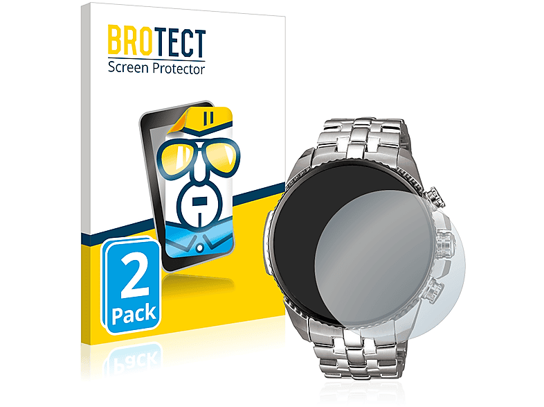 BROTECT 2x klare Schutzfolie(für Casio Edifice EF-558D-1AV)