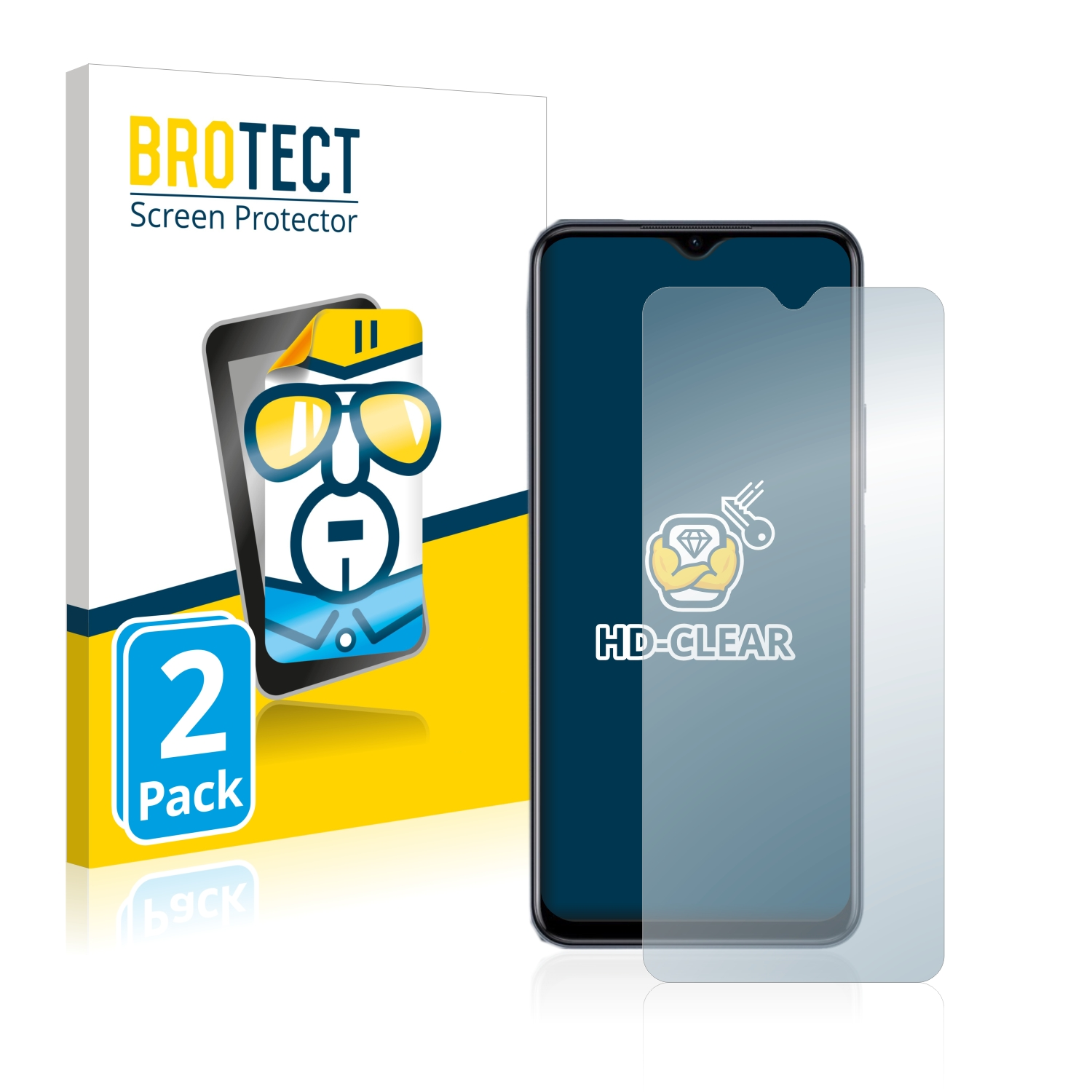 BROTECT 2x klare Schutzfolie(für Vivo Y30 5G)