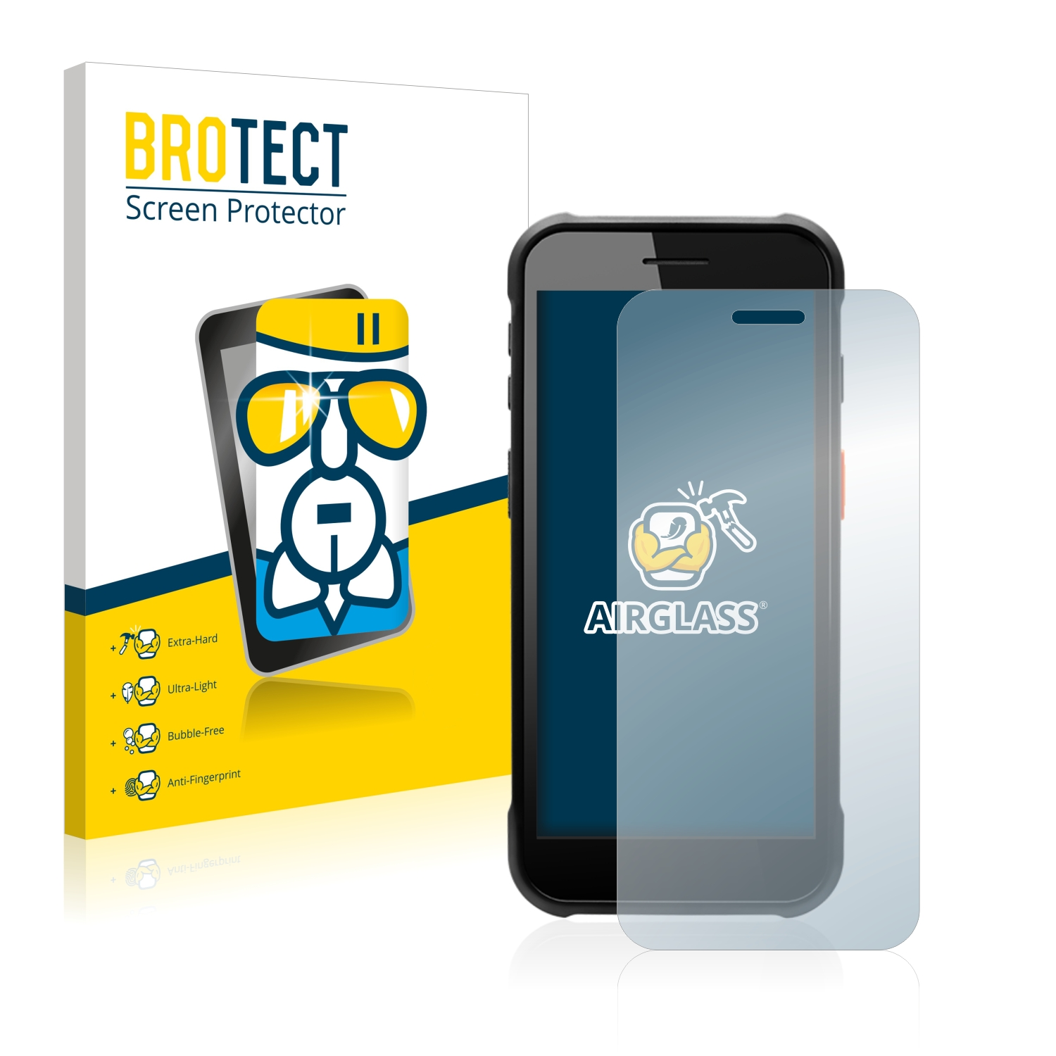 BROTECT Airglass Point Mobile Schutzfolie(für PM75) klare