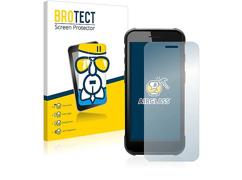 BROTECT Airglass klare Schutzfolie(für Point Mobile PM75)