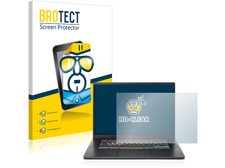 BROTECT klare Schutzfolie(für Acer Chromebook Gamer 516 GE)