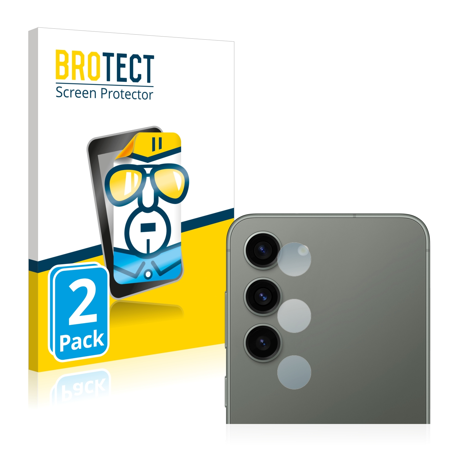 2x S23 Plus) klare Schutzfolie(für Galaxy BROTECT Samsung