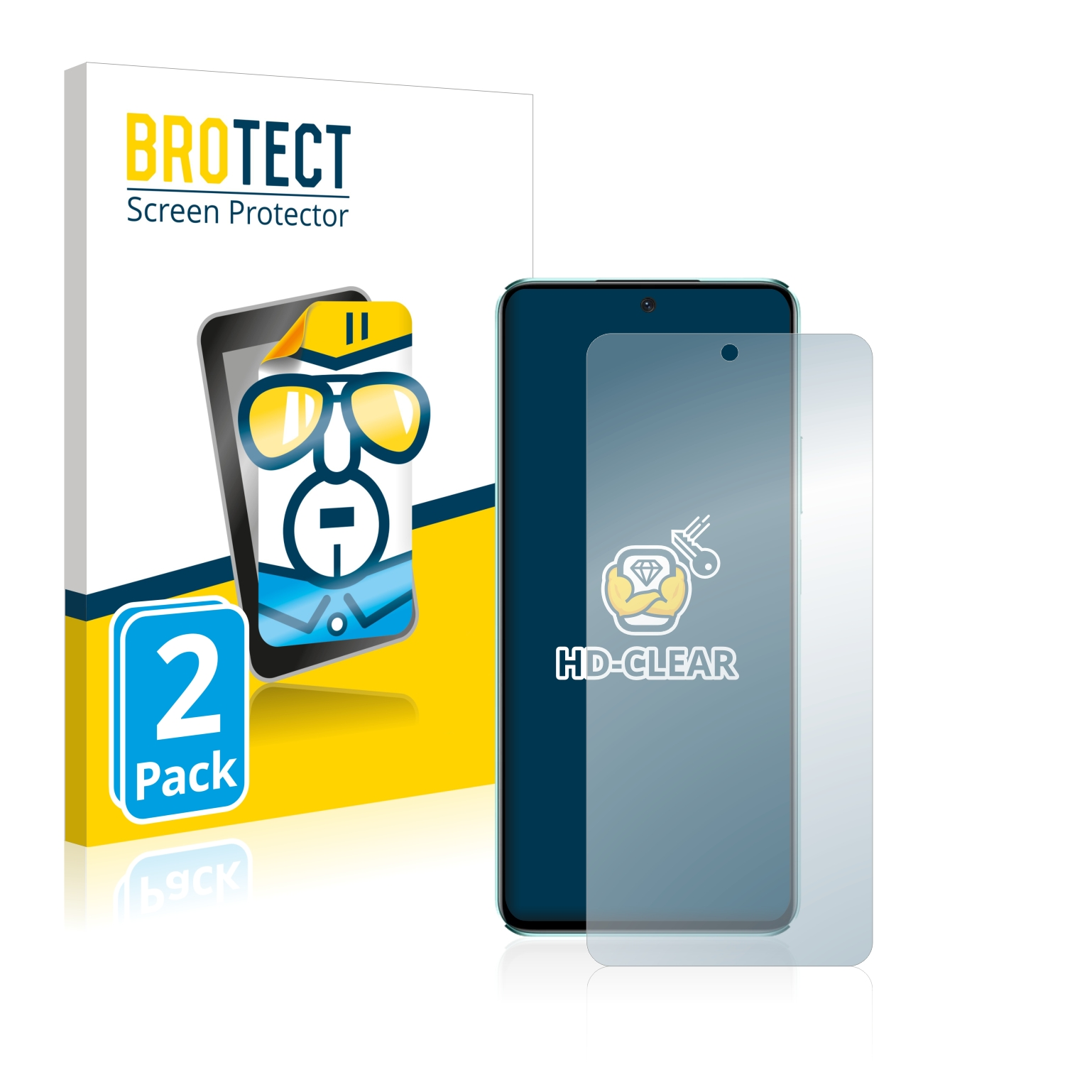 2x BROTECT 10 SE) Nova klare Schutzfolie(für Huawei