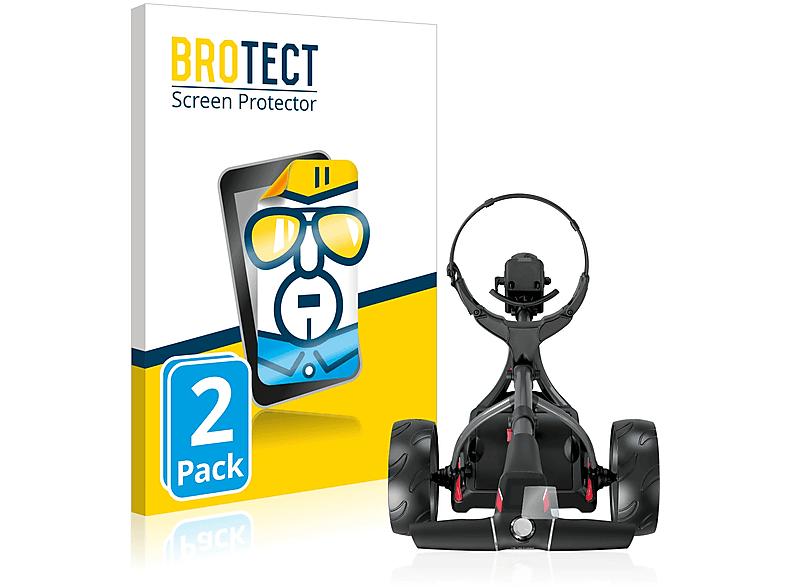 BROTECT 2x klare Schutzfolie(für Motocaddy S1 Electric Trolley)