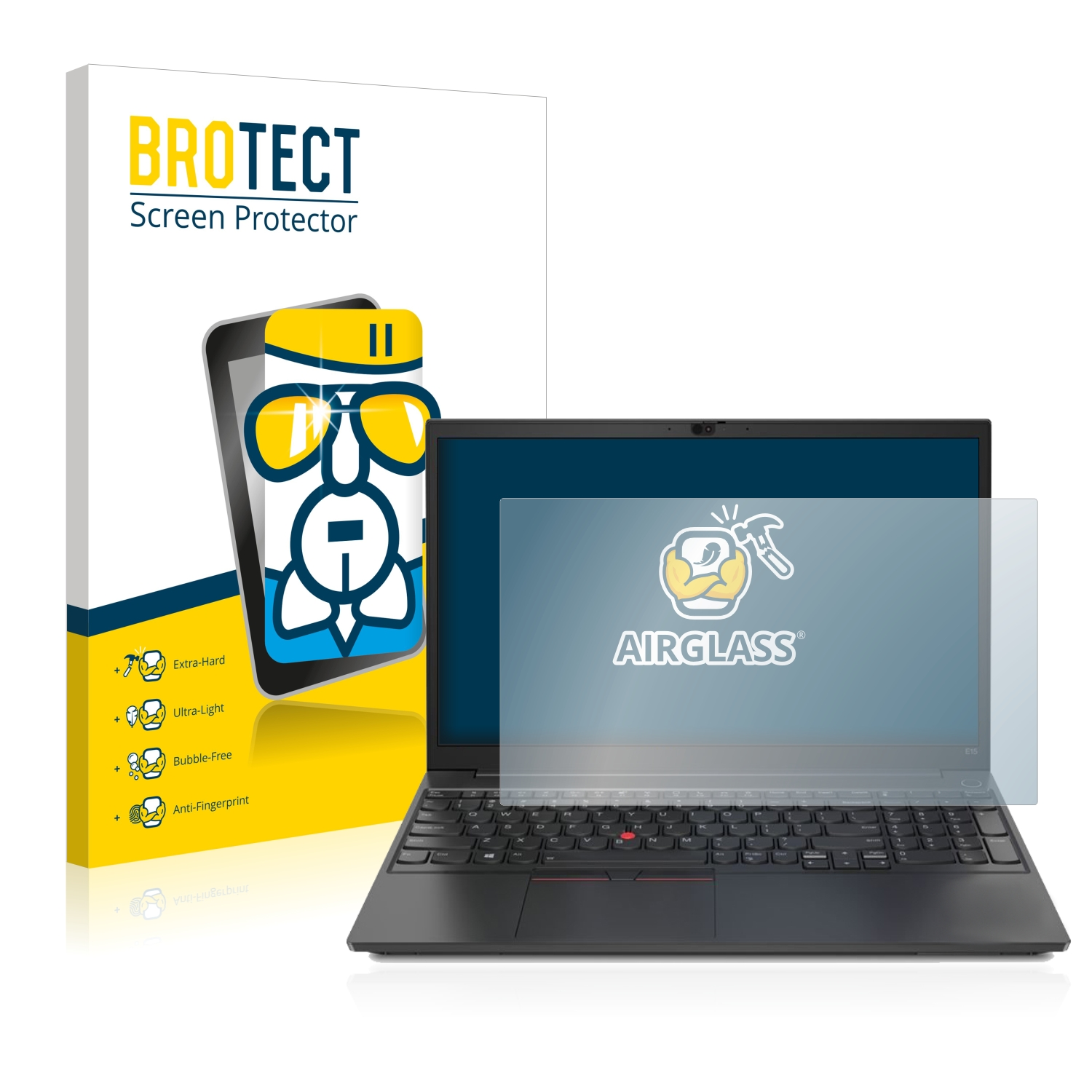 BROTECT Airglass klare ThinkPad Schutzfolie(für Lenovo E15)