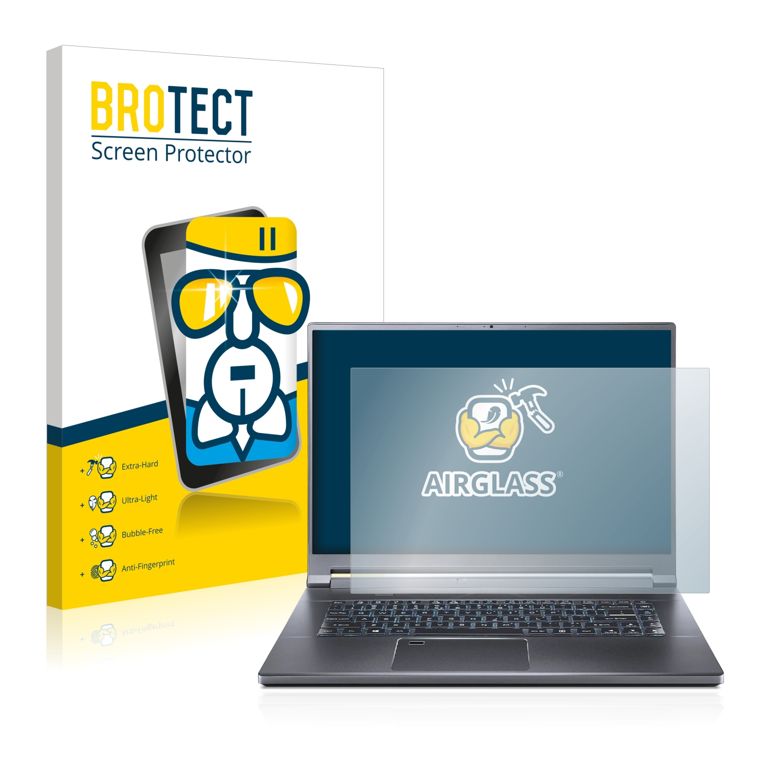 BROTECT Airglass klare Schutzfolie(für Triton Acer SE) Predator 500