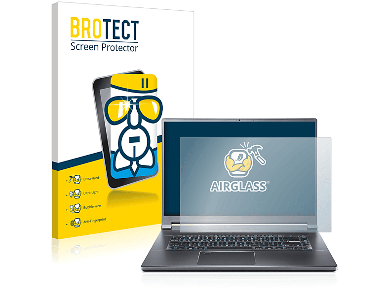 BROTECT Airglass klare Schutzfolie(für Acer Predator Triton 500 SE)