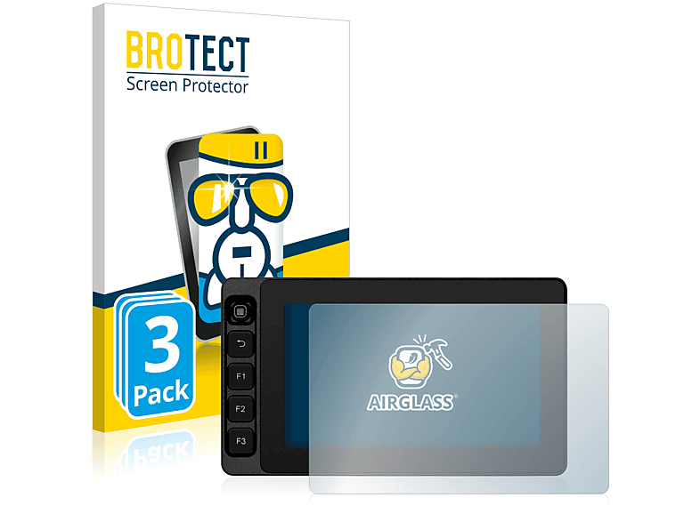 BROTECT 3x Airglass klare Schutzfolie(für SmallHD Ultra 5)
