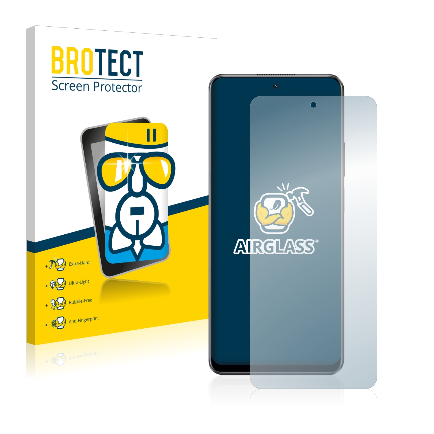 BROTECT 10 Schutzfolie(für realme klare Airglass Pro)
