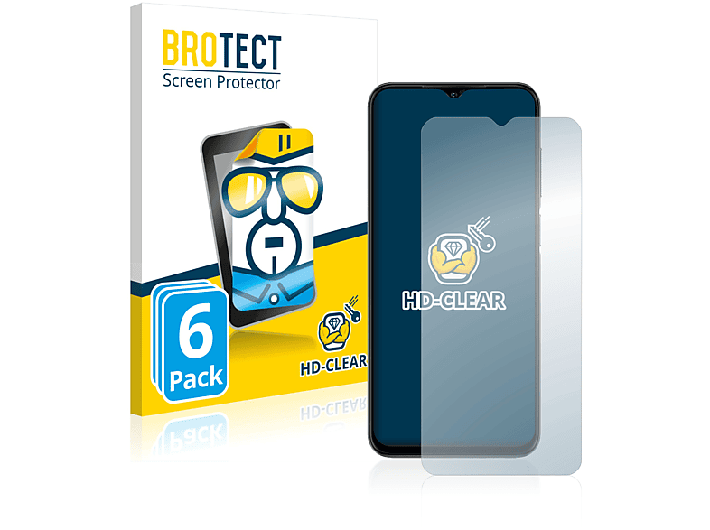 BROTECT 6x klare Note Ulefone 14) Schutzfolie(für