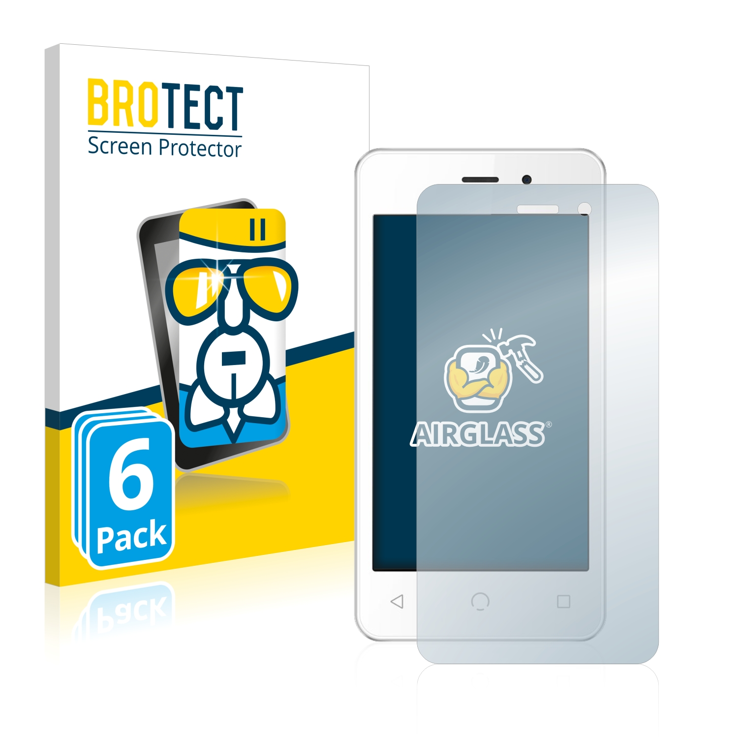 NUU klare 6x Mobile BROTECT Schutzfolie(für A1) Airglass