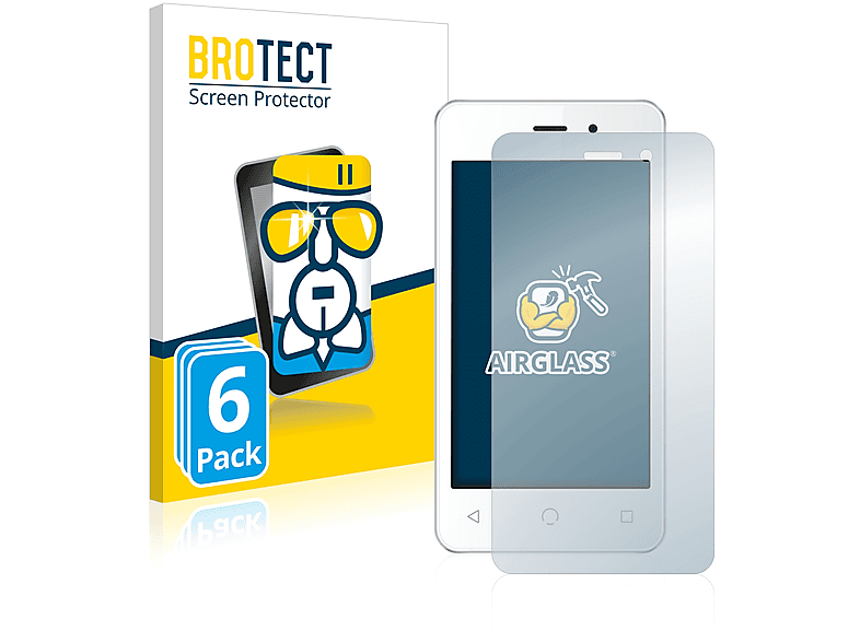 BROTECT 6x Airglass klare Schutzfolie(für A1) Mobile NUU