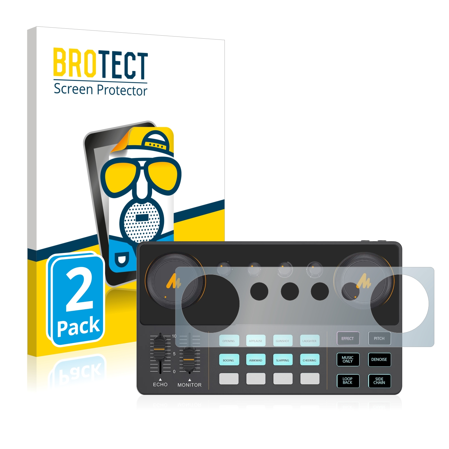 BROTECT 2x matte Schutzfolie(für Maono ‎AU-AM200-S1) Controller DJ