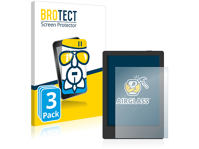BROTECT 3x Airglass klare Schutzfolie(für Onyx Boox Poke 4 Lite)